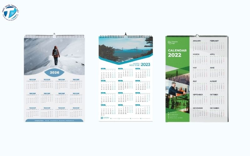 Mẫu tờ lịch doanh nghiệp sang trọng, cao cấp